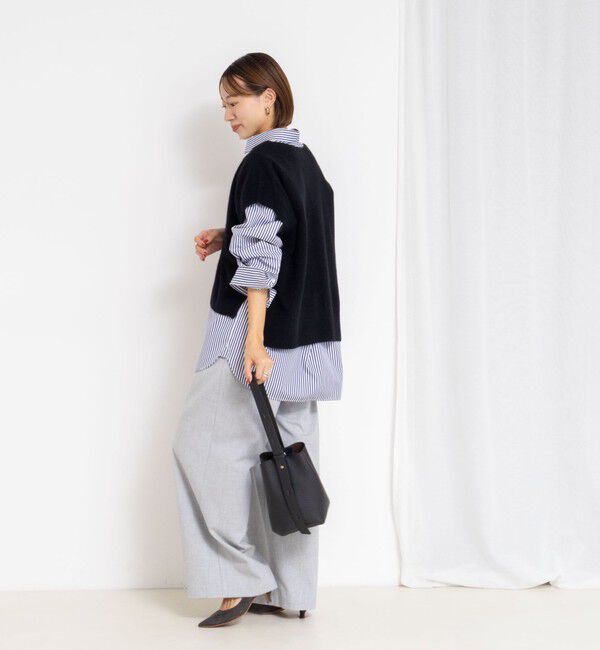 NOLLEY'S「ウォッシャブルヘアリーＶネックベスト」|ベスト・ジレ|