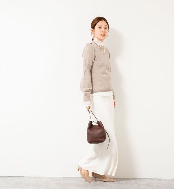 NOLLEY'S sophi「【MARILYN MOON/マリリーンムーン】14G wool modern sleeve top」|ニット・セーター|