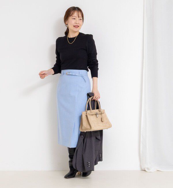 NOLLEY'S sophi「【MARILYN MOON/マリリーンムーン】14G wool modern sleeve top」|ニット・セーター|
