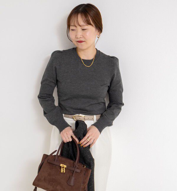 NOLLEY'S sophi「【MARILYN MOON/マリリーンムーン】14G wool modern sleeve top」|ニット・セーター|