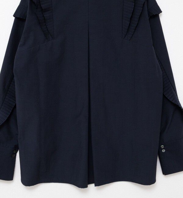 NOLLEY'S「【MARILYN MOON/マリリーンムーン】Vタックフリルブラウス」|シャツ・ブラウス|