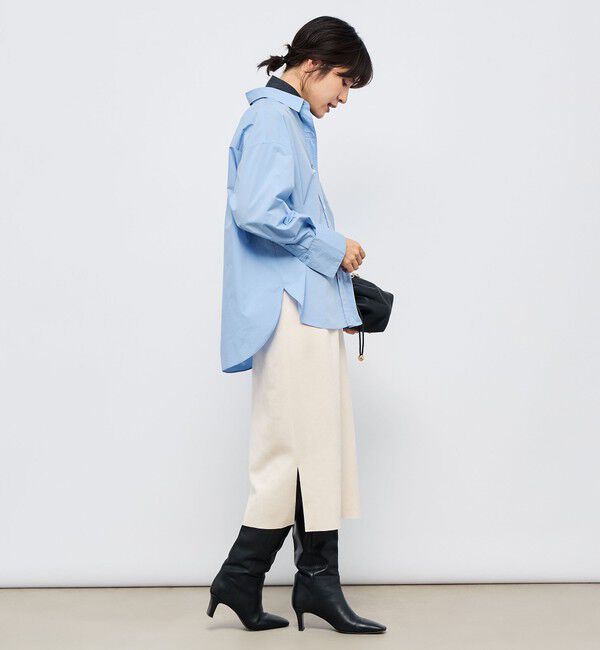 NOLLEY'S sophi「ウォッシャブルスエードダンボールタイトスカート」|タイト|