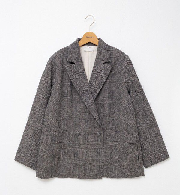 NOLLEY'S「【enrica/エンリカ】グレンチェックオーバーサイズジャケット」|テーラードジャケット|
