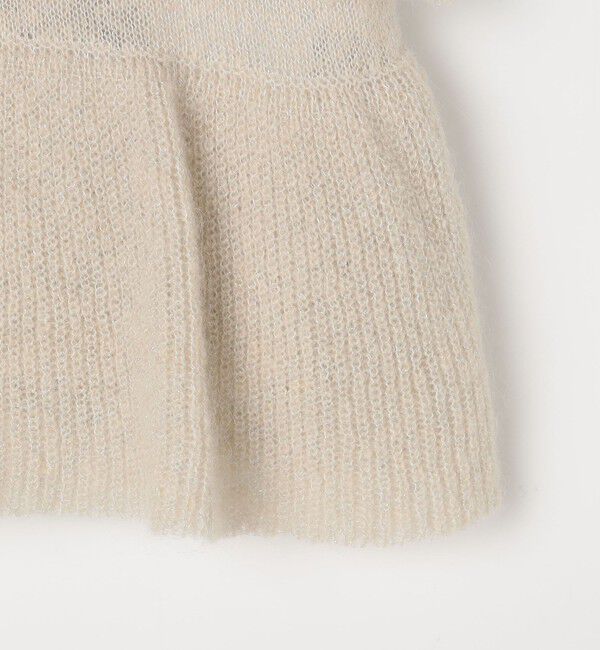 NOLLEY'S「2WAYラメモヘヤラッフルプルオーバー」|ニット・セーター|