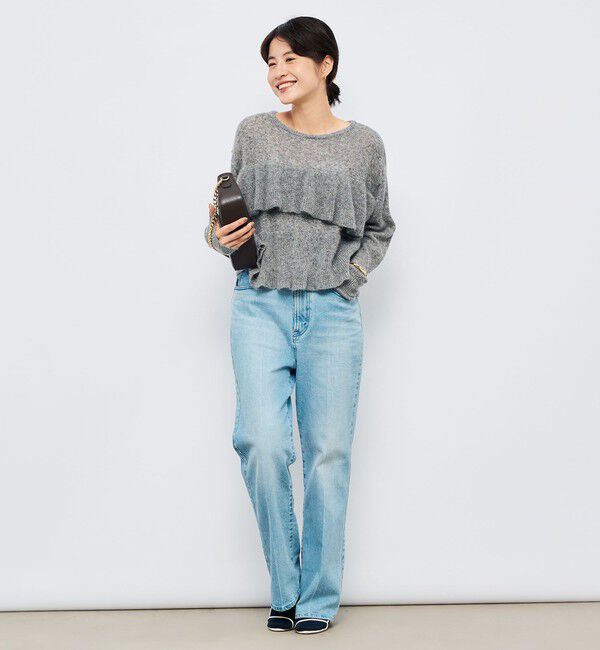 NOLLEY'S「2WAYラメモヘヤラッフルプルオーバー」|ニット・セーター|