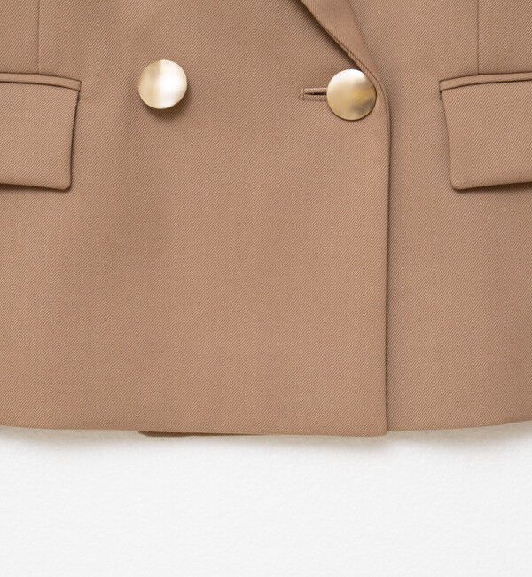 NOLLEY'S sophi「《セットアップ対応》ウォッシャブルウール混ツイルショートジャケット」|テーラードジャケット|