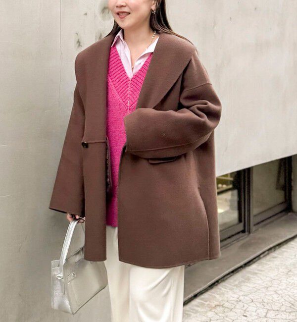 NOLLEY'S sophi「ブライト紡毛Vネックプルオーバー」|ニット・セーター|