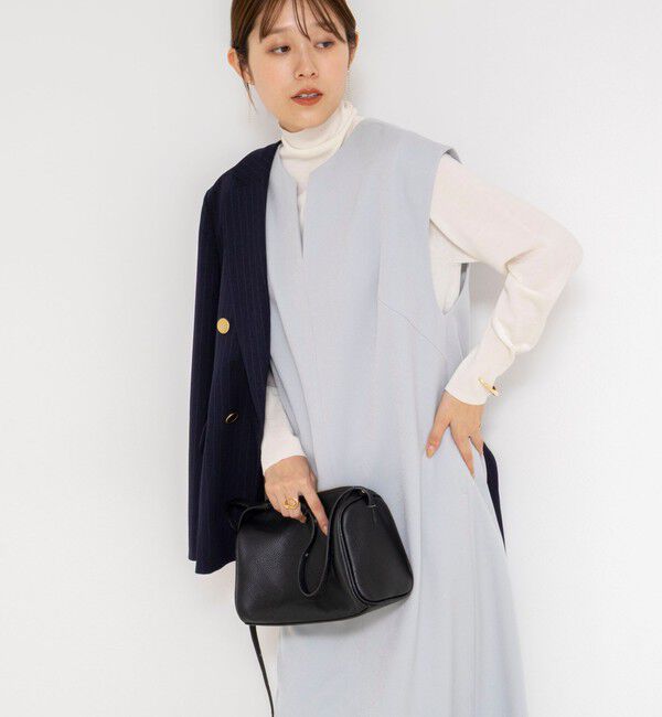 NOLLEY'S「ウォッシャブルフラノ風ジャンパーワンピース」|ワンピース|