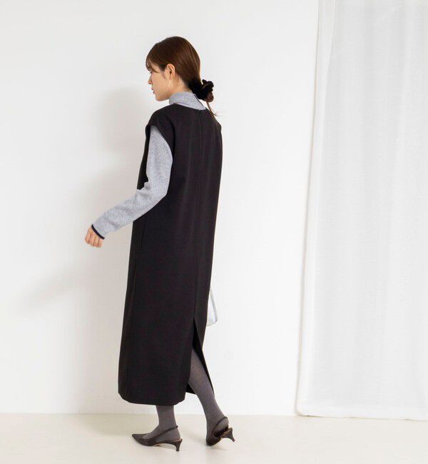 NOLLEY'S「ウォッシャブルフラノ風ジャンパーワンピース」|ワンピース|