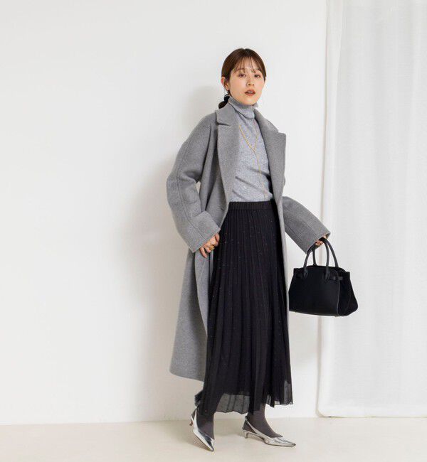 NOLLEY'S「ウォッシャブルラメカットドビープリーツスカート」|スカート|
