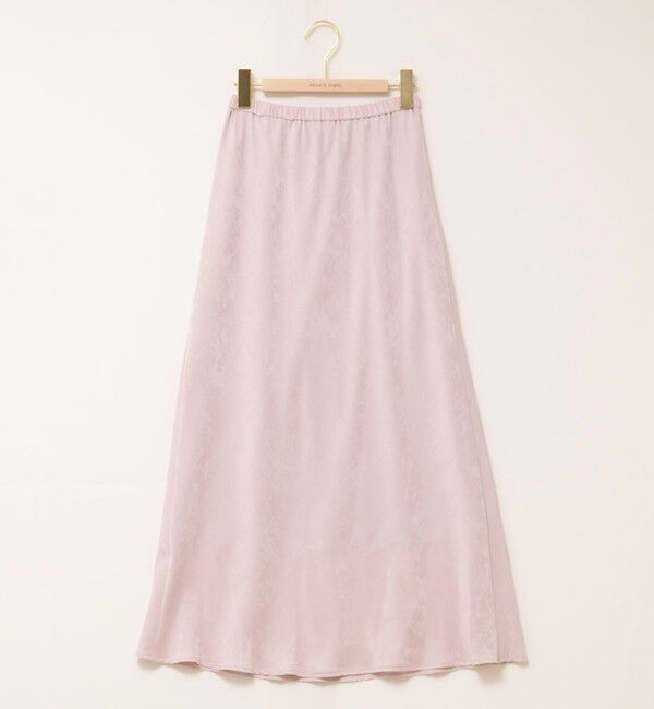 NOLLEY'S sophi「ウォッシャブルスエードサテンナロースカート」|タイト|