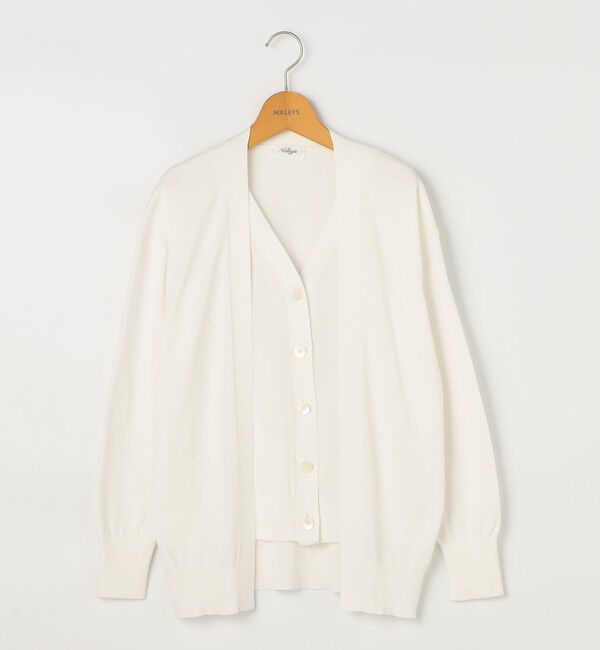 NOLLEY'S「《手洗い可能》ベストドッキングVネックカーディガン」|カーディガン|