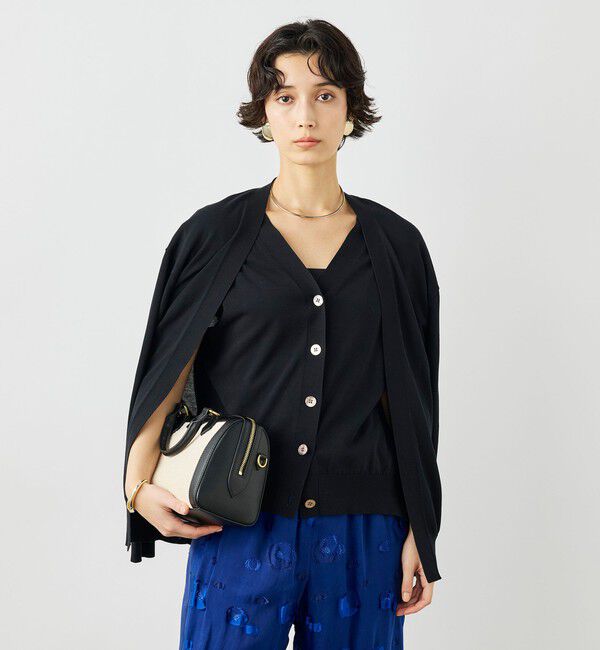 NOLLEY'S「《手洗い可能》ベストドッキングVネックカーディガン」|カーディガン|