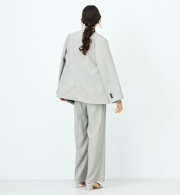 NOLLEY'S sophi「《セットアップ対応》ウォッシャブルドライシャーク2WAYスリットジャケット」|テーラードジャケット|