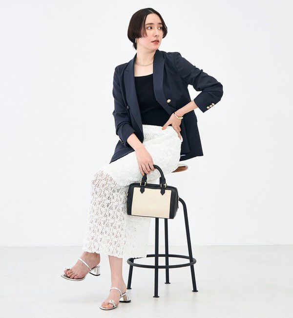 NOLLEY'S sophi「《セットアップ対応》ウォッシャブルスラブオックスダブルジャケット」|テーラードジャケット|