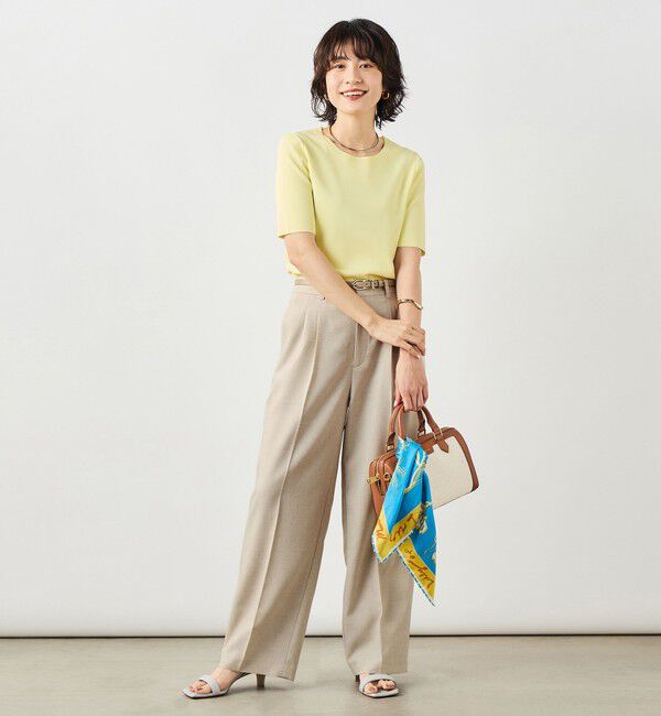 NOLLEY'S sophi「NEW morisachi《セットアップ対応》ウォッシャブルスラブオックスタックワイドパンツ」|その他|