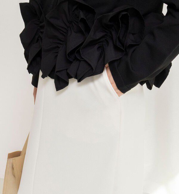 NOLLEY'S「ウォッシャブルニットジョーゼットタイトスカート」|タイト|