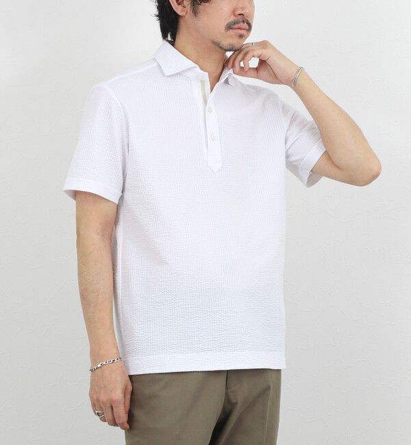 NOLLEY'S goodman「《ビジカジ対応》サッカーテープポロシャツ / ビズポロ /26SS」|ポロシャツ|