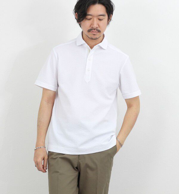 NOLLEY'S goodman「《ビジカジ対応》サッカーテープポロシャツ / ビズポロ /26SS」|ポロシャツ|