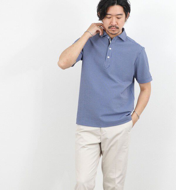 NOLLEY'S goodman「《ビジカジ対応》サッカーテープポロシャツ / ビズポロ /26SS」|ポロシャツ|