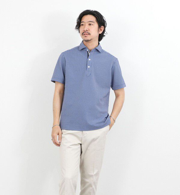 NOLLEY'S goodman「《ビジカジ対応》サッカーテープポロシャツ / ビズポロ /26SS」|ポロシャツ|