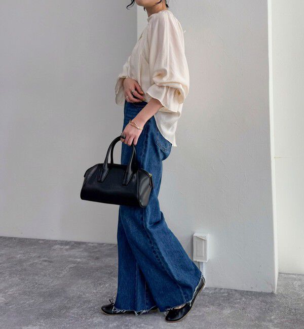 fredy emue「シャイニーシアー2WAYギャザーブラウス」|シャツ・ブラウス|