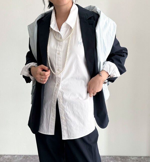 fredy emue「FR刺繍オックスコンパクトシャツ」|シャツ・ブラウス|