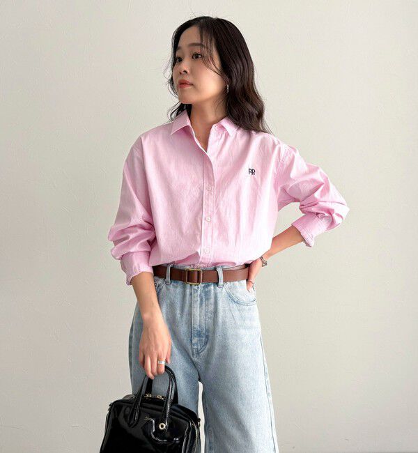 fredy emue「FR刺繍オックスコンパクトシャツ」|シャツ・ブラウス|