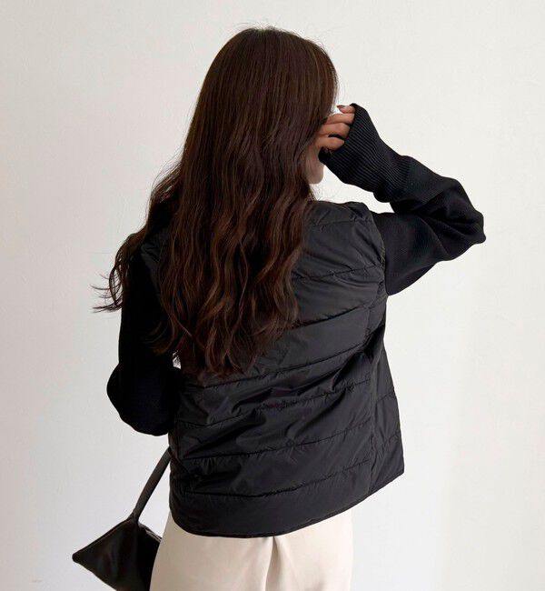 fredy emue「【TAION/タイオン】別注HI NECK DOWN JACKET+SLEEVE KNIT」|ダウン|