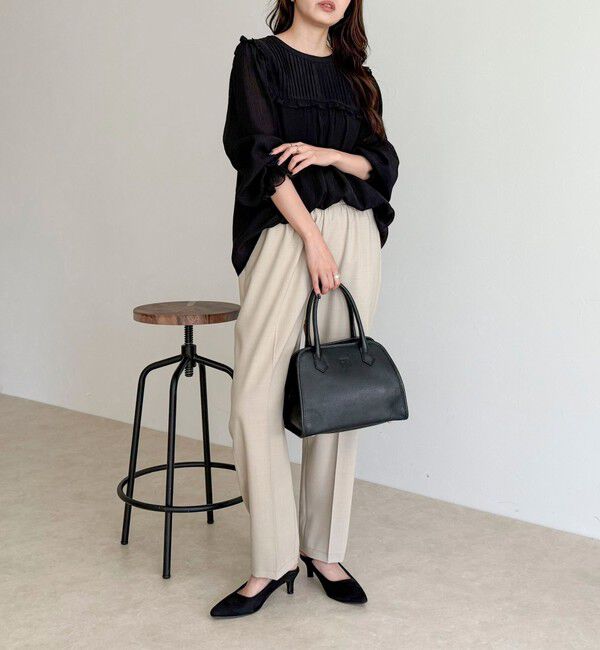 fredy emue「ピンタックギャザーブラウス」|シャツ・ブラウス|