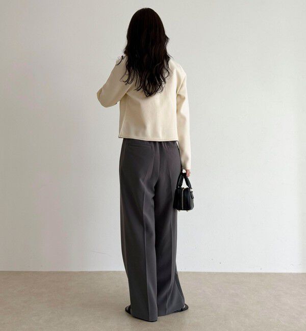 fredy emue「【人気商品の新型】とろみwarmタックスラックス」|スラックス|