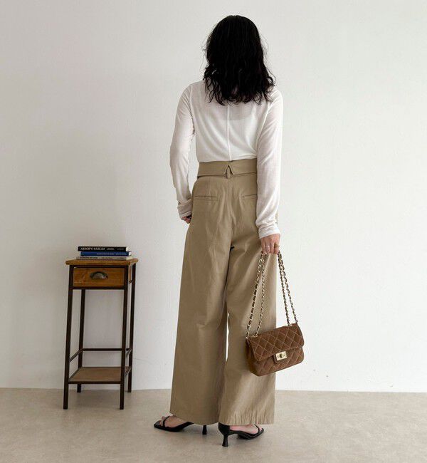 fredy emue「ウールブレンドシアーロンTシャツ」|Tシャツ・カットソー|