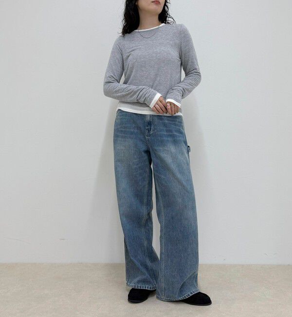 fredy emue「ウールブレンドシアーロンTシャツ」|Tシャツ・カットソー|