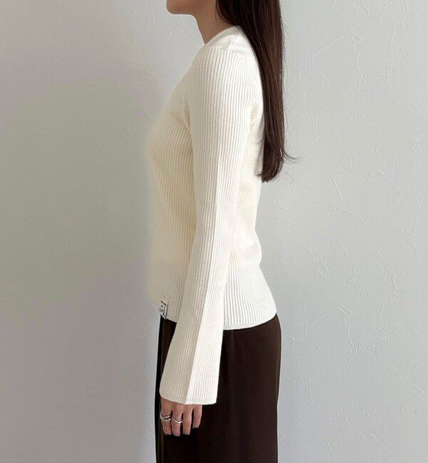fredy emue「袖スリットリブニットプルオーバー」|ニット・セーター|