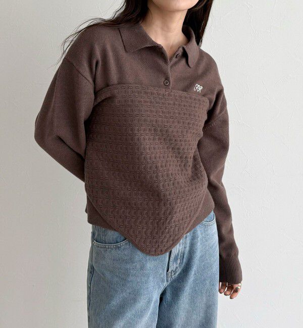 fredy emue「ニットシャツカーディガン バブーシュカ付き」|ニット・セーター|