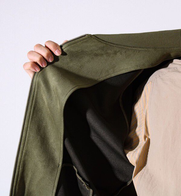 GLOSTER「【秋の新定番】フェイクスエードMA-1ジップブルゾン」|ブルゾン・スタジャン|