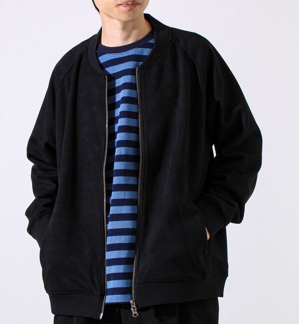 GLOSTER「【秋の新定番】フェイクスエードMA-1ジップブルゾン」|ブルゾン・スタジャン|