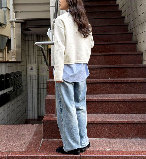 fredy emue「ハートステッチニットプルオーバー」|ニット・セーター|