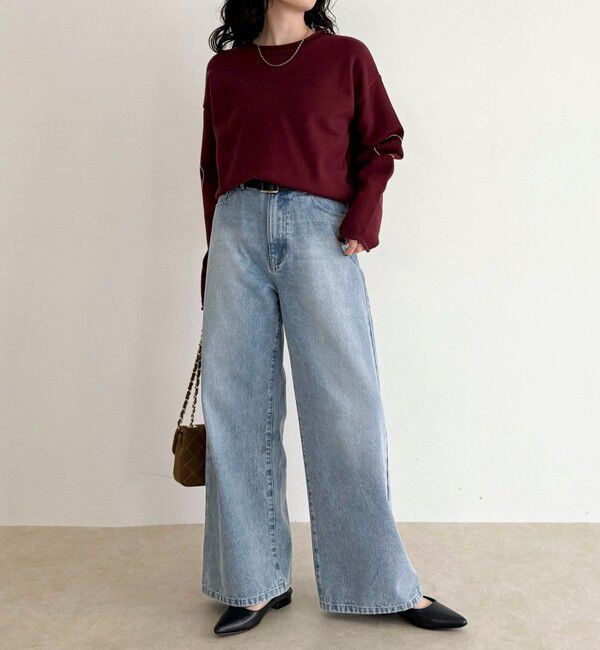 fredy emue「ハートステッチニットプルオーバー」|ニット・セーター|