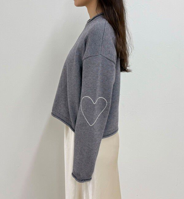 fredy emue「ハートステッチニットプルオーバー」|ニット・セーター|