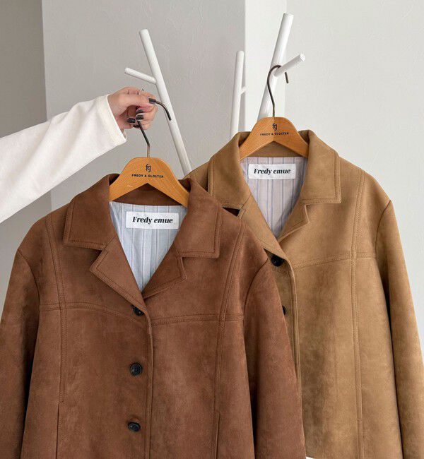 fredy emue「フェイクスエードジャケット」|テーラードジャケット|