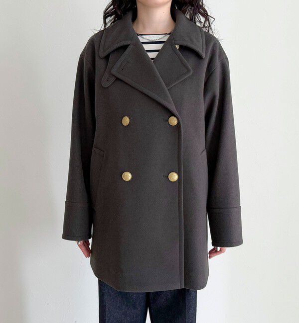 fredy emue「【リバイバル/新色追加】ウール混ミドル丈Pコート」|ピーコート|