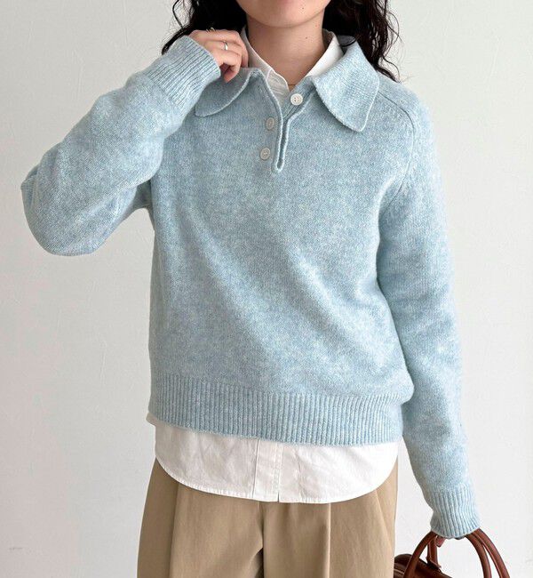 fredy emue「ポロ衿ニットプルオーバー」|ニット・セーター|