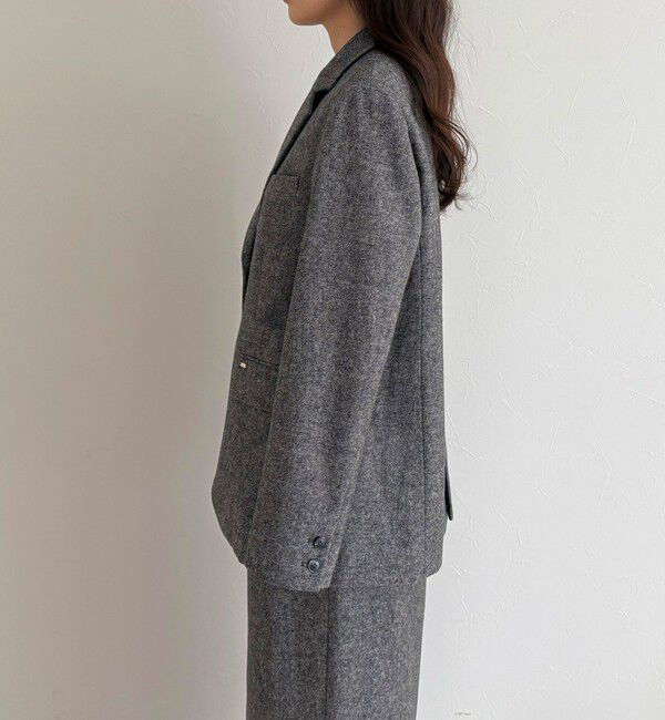 fredy emue「《セットアップ対応》ツィードオーバージャケット」|テーラードジャケット|