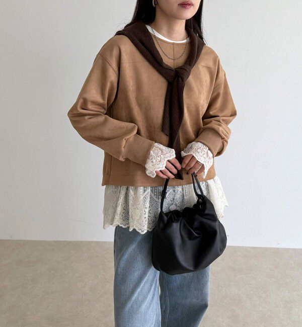 fredy emue「フェイクスエードダンボールプルオーバー」|Tシャツ・カットソー|