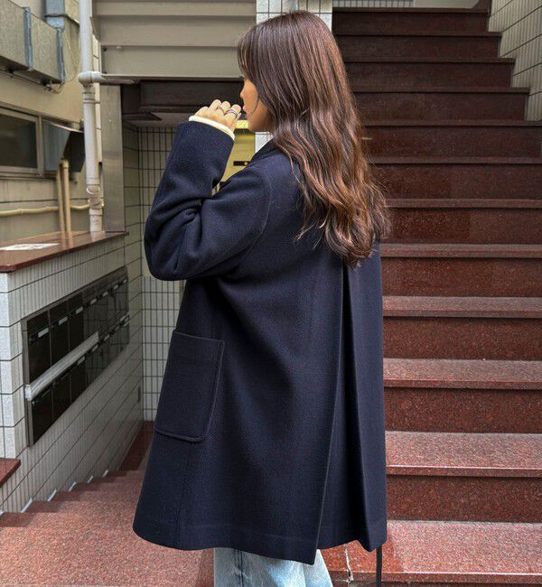 fredy emue「Super100ステンカラーミドルコート」|ダッフルコート|