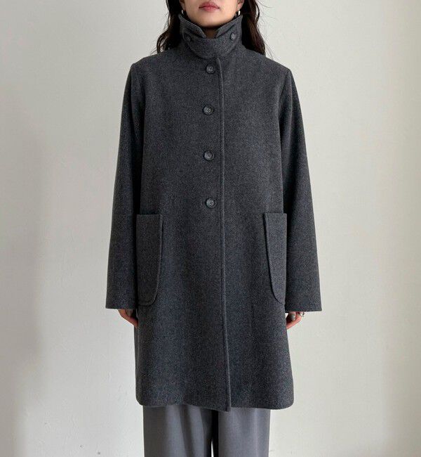 fredy emue「Super100ステンカラーミドルコート」|ダッフルコート|