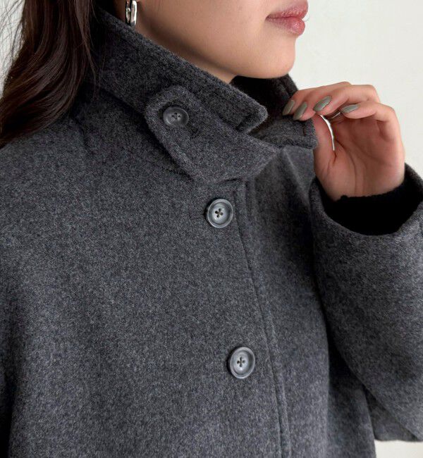 fredy emue「Super100ステンカラーミドルコート」|ダッフルコート|