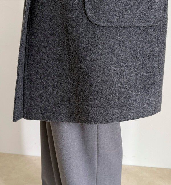 fredy emue「Super100ステンカラーミドルコート」|ダッフルコート|