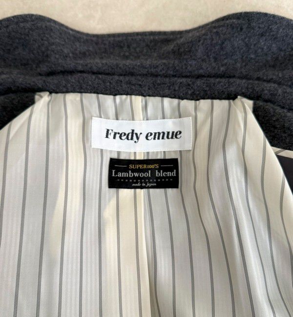 fredy emue「Super100ステンカラーミドルコート」|ダッフルコート|